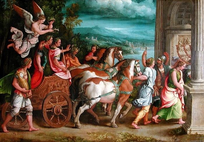 Giulio Romano The Triumph of Titus and Vespasian china oil painting image